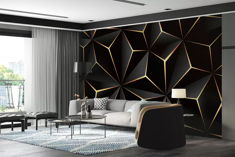 P.W.I. Inc custom wallpaper installation in Jacksonville hallway